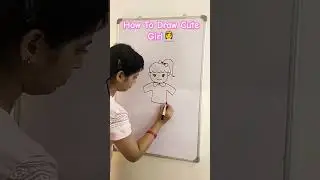How To Draw Girl 👸 #howtoraw #kidsdrawing #shorts @theartandcraftroom
