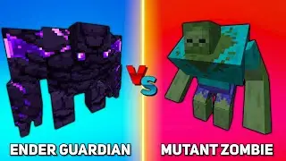 ENDER GOLEM vs MUTANT ZOMBIE | Minecraft Mob Battle