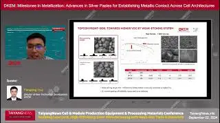 Milestones In Metallization: Fangqing Guo, DKEM