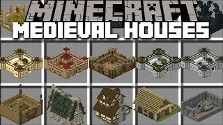 Minecraft MEDIEVAL HOUSE MOD / SPAWN CASTLES AND MILITARY CAMPS IN MINECRAFT!! Minecraft