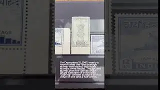 The first 3 postage stamps of Independent India (1947). #shorts #stamps #philately #youtubeshorts