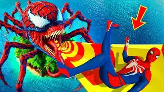 SPIDER.EXE IN THE GTA 5 | WATER SLIDES WITH SPIDERMAN | CRAZIEST ANIMATION #spiderman #ragdolls