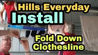How To Install Wall Mounted Clothesline / Hills Clothesline Assembly Instructions / Lanih Parish