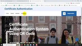 Certificate Authentication System using QR Code | Java Final Year Project 2026