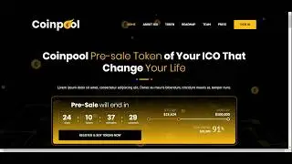Coinpool cryptocurrency website template themeforest