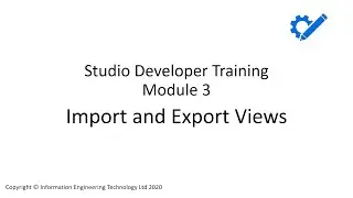 Module 3 - Import and Export views