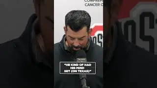 Ryan Day was asked about if he talked to Arch Manning during his recruiting process 👀
