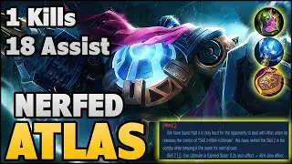 Atlas Skill Nerf - Top Global Atlas Gameplay | MLBB
