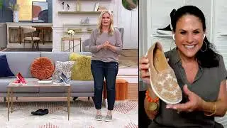 Clarks Collection Embroidered Canvas Slip-Ons - Elaina Harbor on QVC