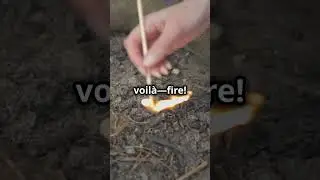 Best Firestarter for EXTREME Conditions! - Survival Tips for Camping.🧨 #lifehackshorts #shorts