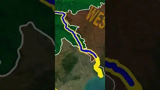GOLD 🪙 RIVER| Subarnarekha IN INDIA map animation #river #indiariver # Subarnarekha