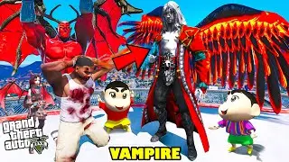 Franklin and Shinchan কে আক্রমণ করল রক্তচোষা Devil Vampire in GTA 5 ! (GTA 5 mods) Bangla Gameplay