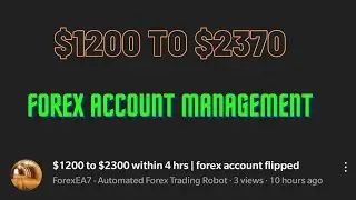 $1200 to $2300 within 4 hrs | forex account flipped