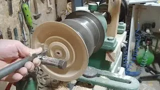 Torna da Ağa&ccedil; Tabak Yapımı, wood lathe Plate.    #wood #lathe #woodworking