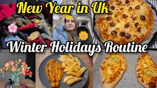 Winter Holidays Routine||Day to Night Winter Routine with kids||Grocery Haul Uk||Cozy Days at home 