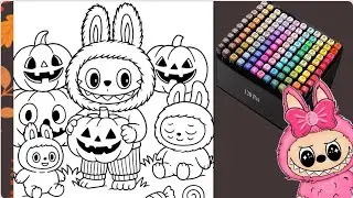Marker Art Labubu | Coloring page