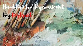 Hand Painted Impressionist Dog Portrait 🐶 Pet Painted from a  Photo by a Professional Artist