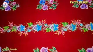 Parda Ka Painting Design|Parda Painting|Parde ka Khubsurat design|Fabric Painting|Design King