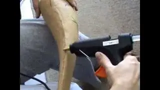 Fixing seams in Worbla/Wonderflex with a glue gun
