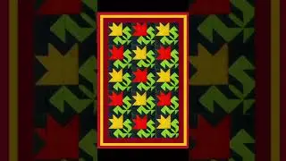 Patchwork flower quilt designs,#quilting#shorts,