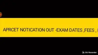 APRCET EXAM 2018 / EXAM DATE / FEES/ELIGIBILITY/EXAM PATTERN