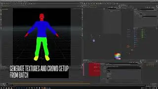 Daz3D Agent / Houdini / comfyUI crowd texturing setup