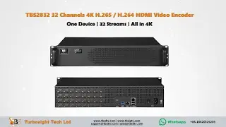 TBS2832 &mdash; New 32-Channel 4K HDMI Encoder with Kylone System | High-Density Professional Streaming