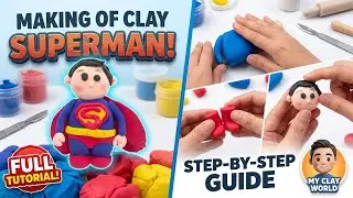 🦸Let's make Superman from clay🦸#viralvideo#trending#clayart#artandcraft#superman#diy#diyart#crafy