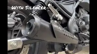 K SPEED RB0204J Bazooka Slip on for Honda Rebel 250 300