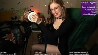 [Live ASMR] Lotion Hand Massage, Towel Waves, Cotton Balls, Loofahs, & More!