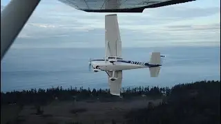 Flight to Sekiu, feat. comms, air-to-air & pretty landscape.