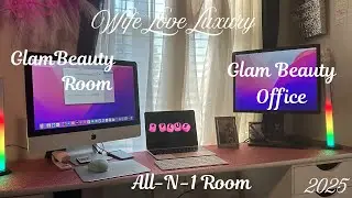 Glam Beauty Room + Glam Beauty Office All-N-1/ Maximizing My Full Space ... A VIBE !!!!