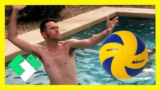 🏐 PLAYING VOLLEYBALL IN THE POOL IS HARD! 🏊🏼 (Day 1849) | Clintus.tv