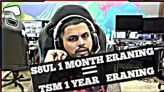 Sid tell about how much Eran in 1 month from #s8ul