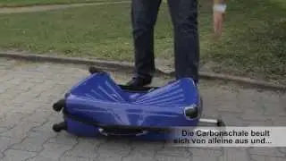 XAVION&reg; Trolley Koffer, Vergleich: 100% Polycarbonat vs. ABS-Poly-Mix, DEUTSCH