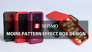 Moire Pattern Effect Box Chocolate Box Design #chocolatebox #creativepackaging #custompackaging