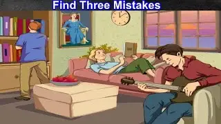 Spot three mistakes In Picture - Puzzle With Answer