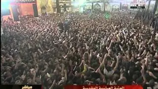 مراسيم تبديل راية قبة العتبتين الحسينية والعباسية المقدستين 1435 هـ 9