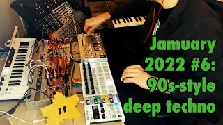 90s-style deep techno/IDM with Roland JD-800, Rings, Tiptop 808s and a 303 | Jamuary 2022 #6