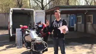 2015 BMW R1200GS Adventure Unpacking and first ride