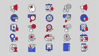 📢 Digital Marketing Animated Icons Set! 🎯 Perfect for SEO, Social Media & Online Ads