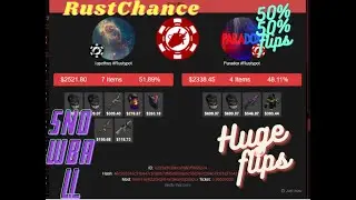 Rust Gambling Highlights Nr 5.Rustchance trying to get a huge snowballllll:D