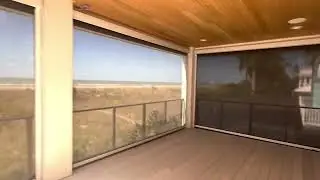Motorized Patio Shades Sarasota FL | Beachfront Shade Without Losing the View