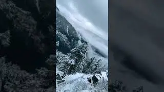 Full View Of Snowfall From Nathiagali heavy snowfall|great view #snowview #nathiagali