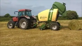 Silage 2016 . Baling , Carting and Wrapping bales [GoPro]