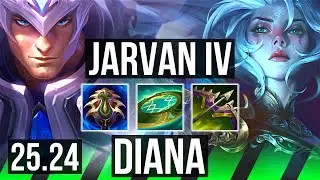 JARVAN IV vs DIANA (JGL) | Perfect KDA: 14/0/8 | EUW Grandmaster | 25.24