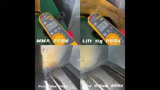 1kg  MIG 160 FLUX 110/220V 105/120A  220V welding test ,mig/mma/tig 4 in 1  welding machine