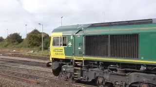 Freightliner 66598 with ballast cleaner & autoballasters to fairwater yard