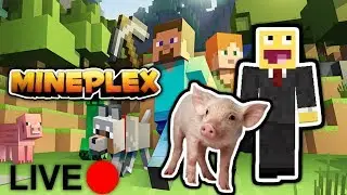 🔴PLAYING MINIGAMES ON MINEPLEX!! [w/RagingTurtle717 & DerpyWeirdo] PART 2 - Minecraft Live Stream🔴