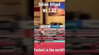 Julien Alfred Collegiate Record, #1 in the world #texas #college #trackandfield #trending